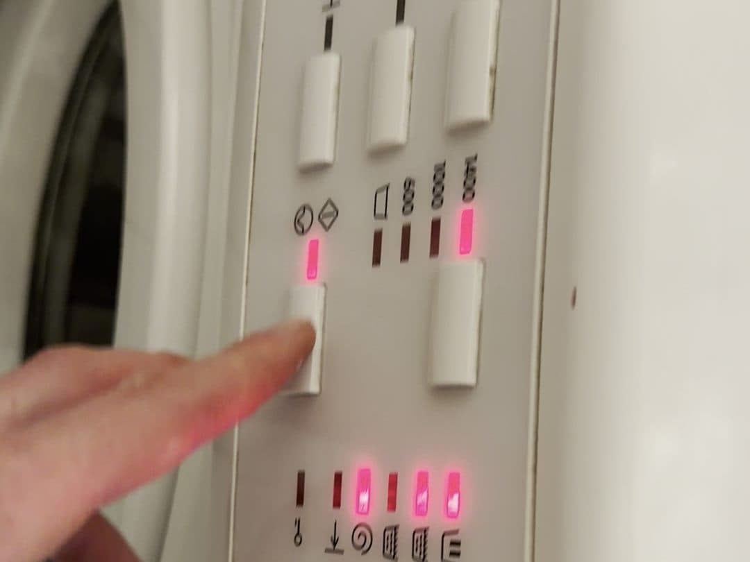 Pressing the start button