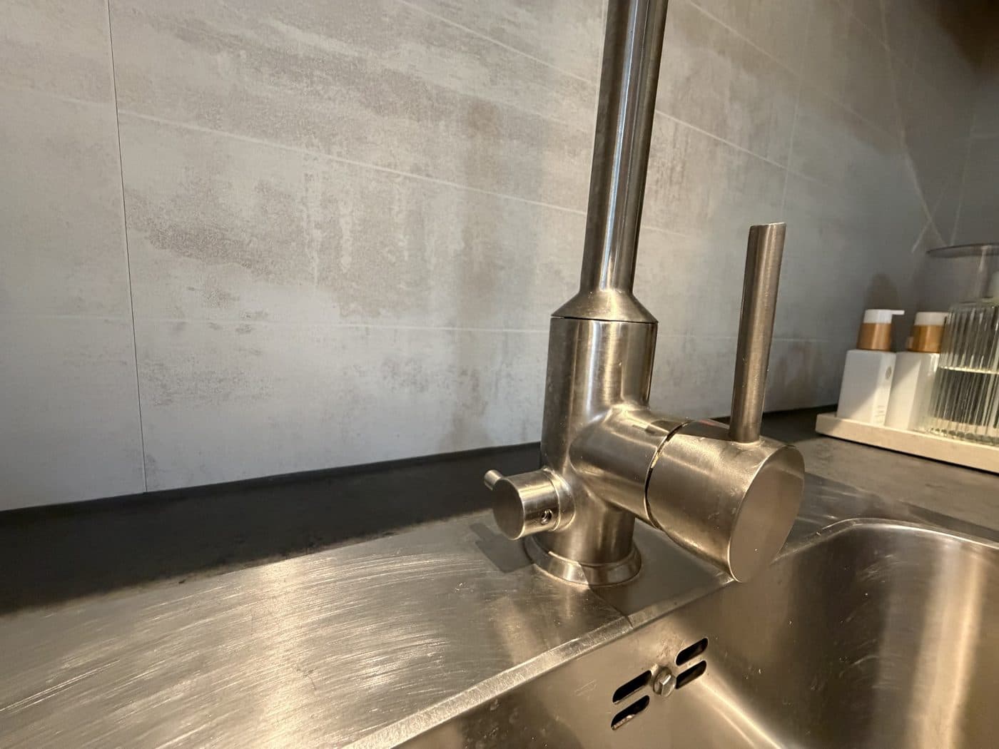 Wrong: the small knob points sideways